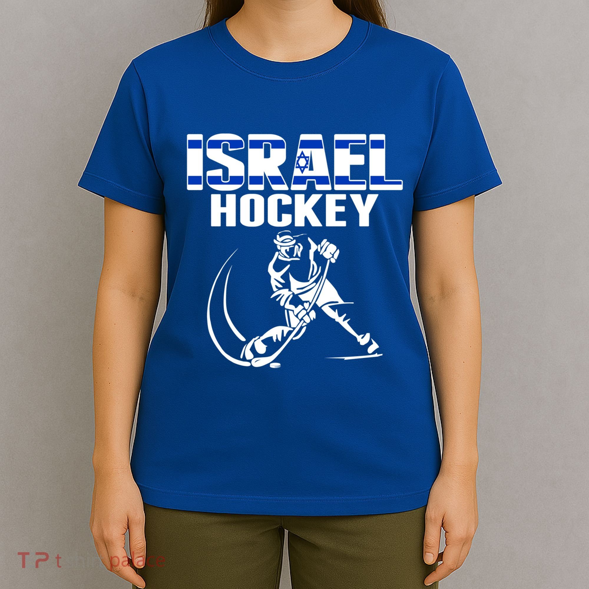 Israel Ice Hockey Fans Jersey Support Israeli Hockey Team Gift T-Shirt