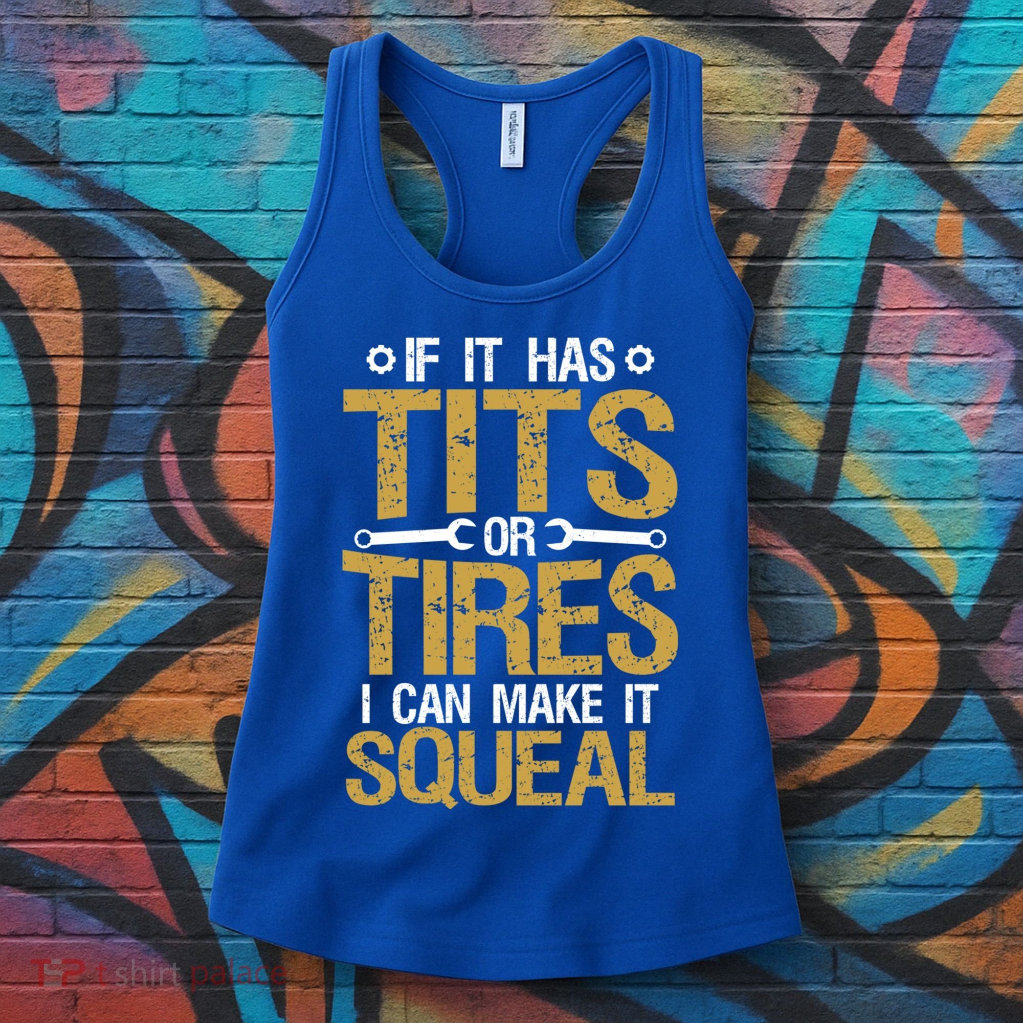 If It Has Tits Or Tires I Can Make It Squeal Fun Mechanic Cute Gift Women's Tank Top
