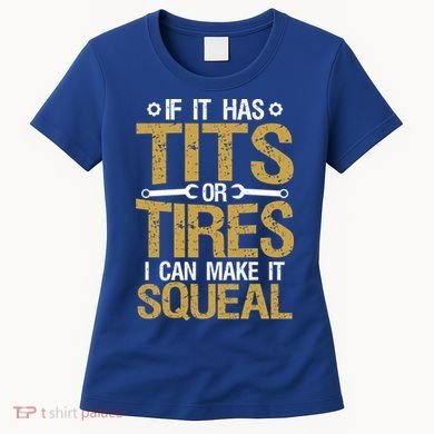 If It Has Tits Or Tires I Can Make It Squeal Fun Mechanic Cute Gift Women's T-Shirt