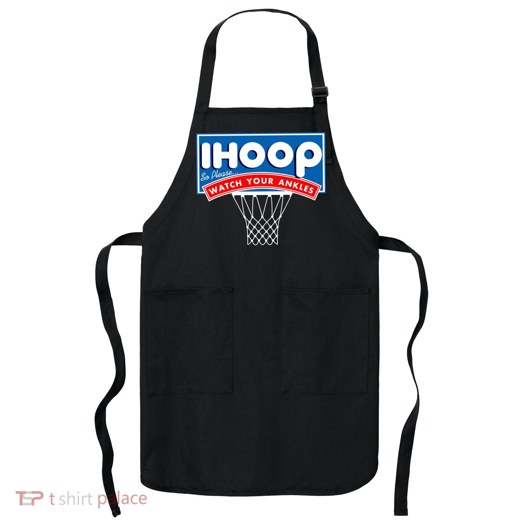 Ihoop I Hoop So Please Watch Your Ankles Classic Logo Apron