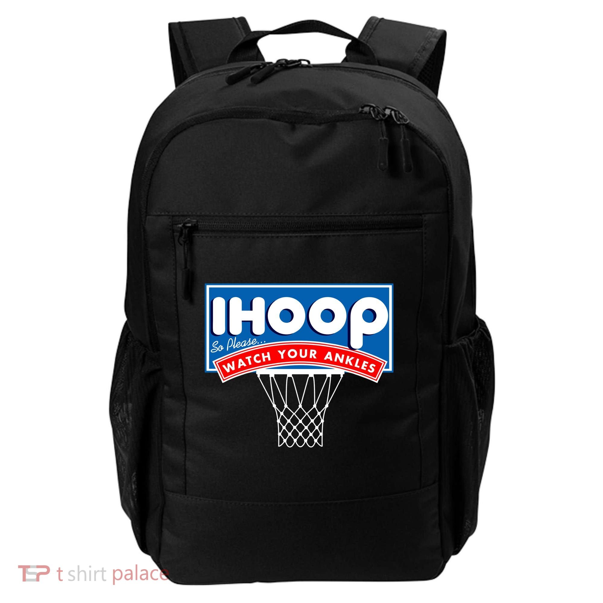 Ihoop I Hoop So Please Watch Your Ankles Classic Logo Backpack