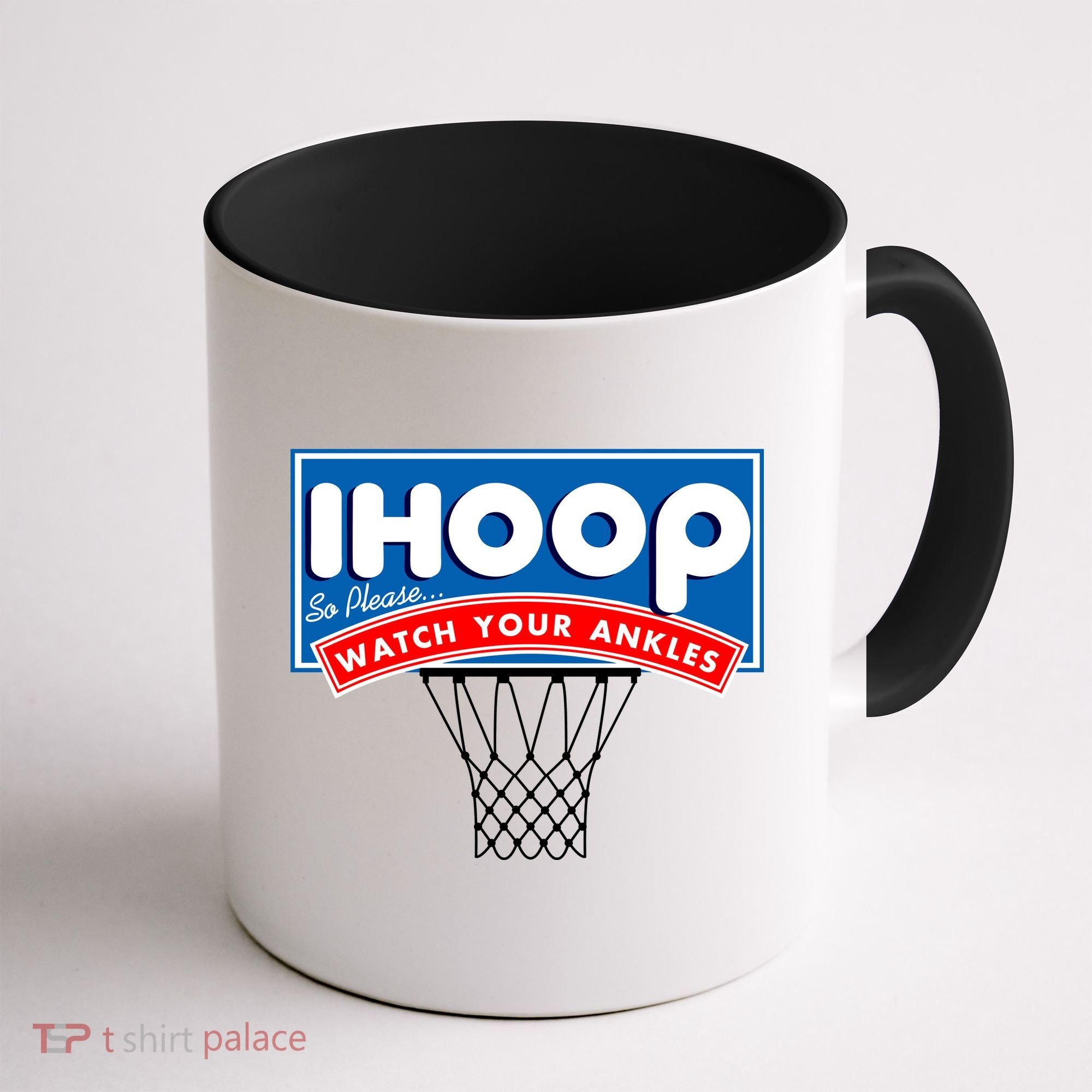 Ihoop I Hoop So Please Watch Your Ankles Classic Logo Coffee Mug