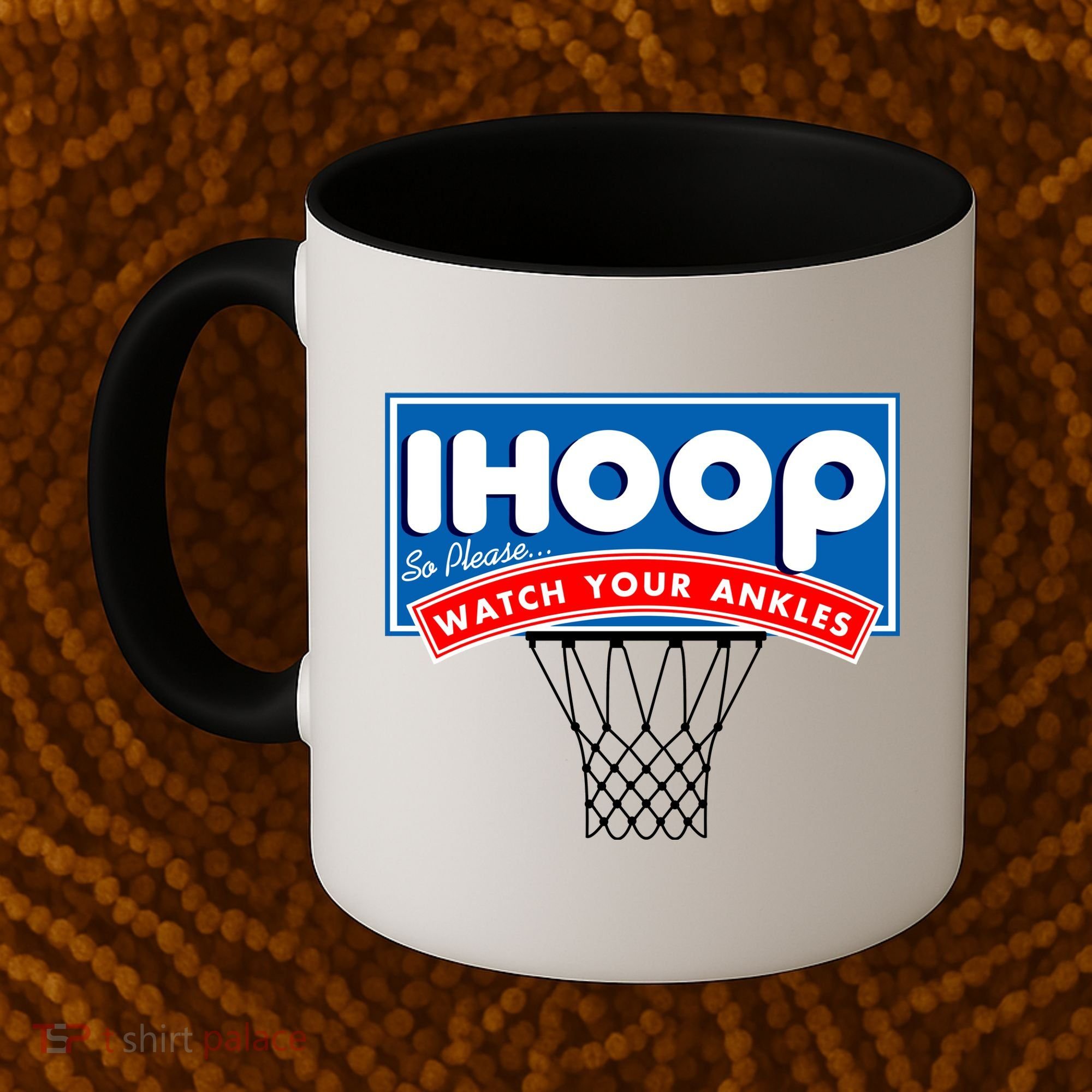 Ihoop I Hoop So Please Watch Your Ankles Classic Logo Coffee Mug