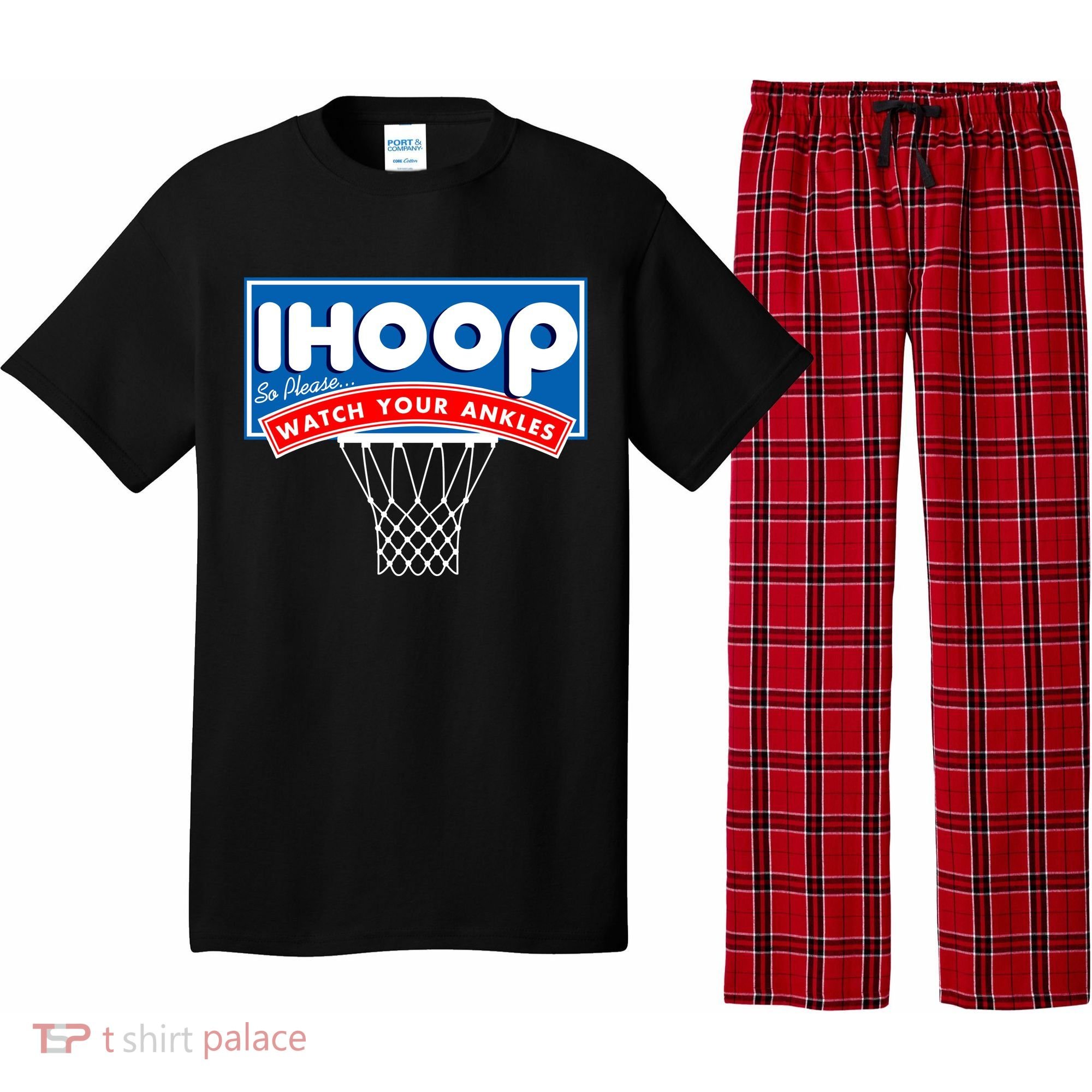 Ihoop I Hoop So Please Watch Your Ankles Classic Logo Pajama Set