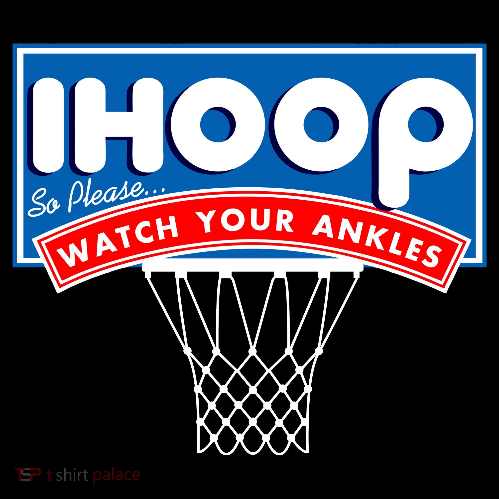 Ihoop I Hoop So Please Watch Your Ankles Classic Logo Women's Hoodie