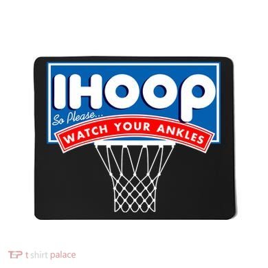 Ihoop I Hoop So Please Watch Your Ankles Classic Logo Mousepad