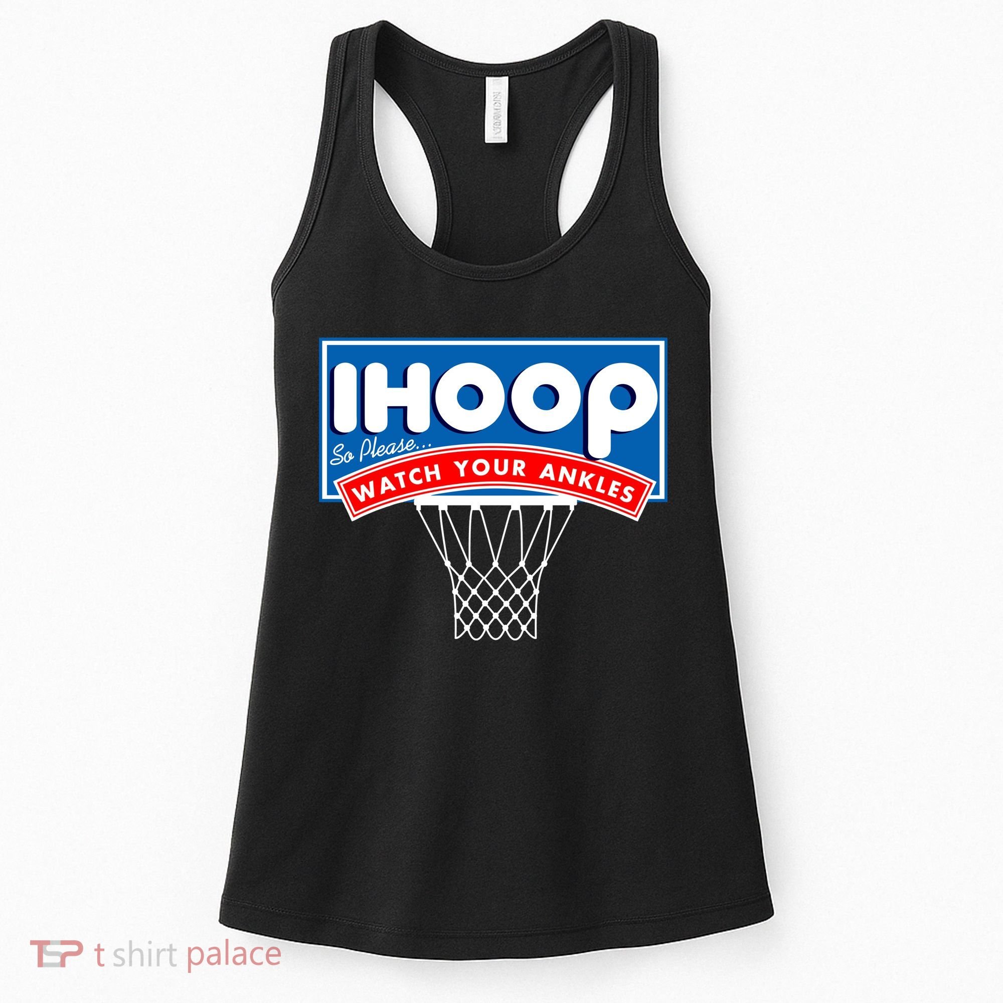 Ihoop I Hoop So Please Watch Your Ankles Classic Logo Women's Tank Top