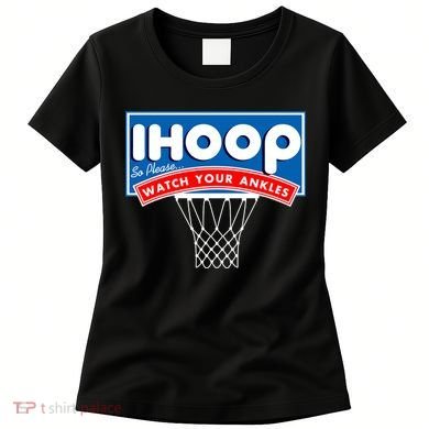 Ihoop I Hoop So Please Watch Your Ankles Classic Logo Women's T-Shirt