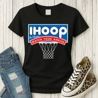 Ihoop I Hoop So Please Watch Your Ankles Classic Logo Women's T-Shirt thumb 3
