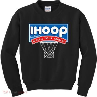 Ihoop I Hoop So Please Watch Your Ankles Classic Logo Kids Sweatshirt