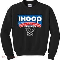 Ihoop I Hoop So Please Watch Your Ankles Classic Logo Kids Sweatshirt thumb 0