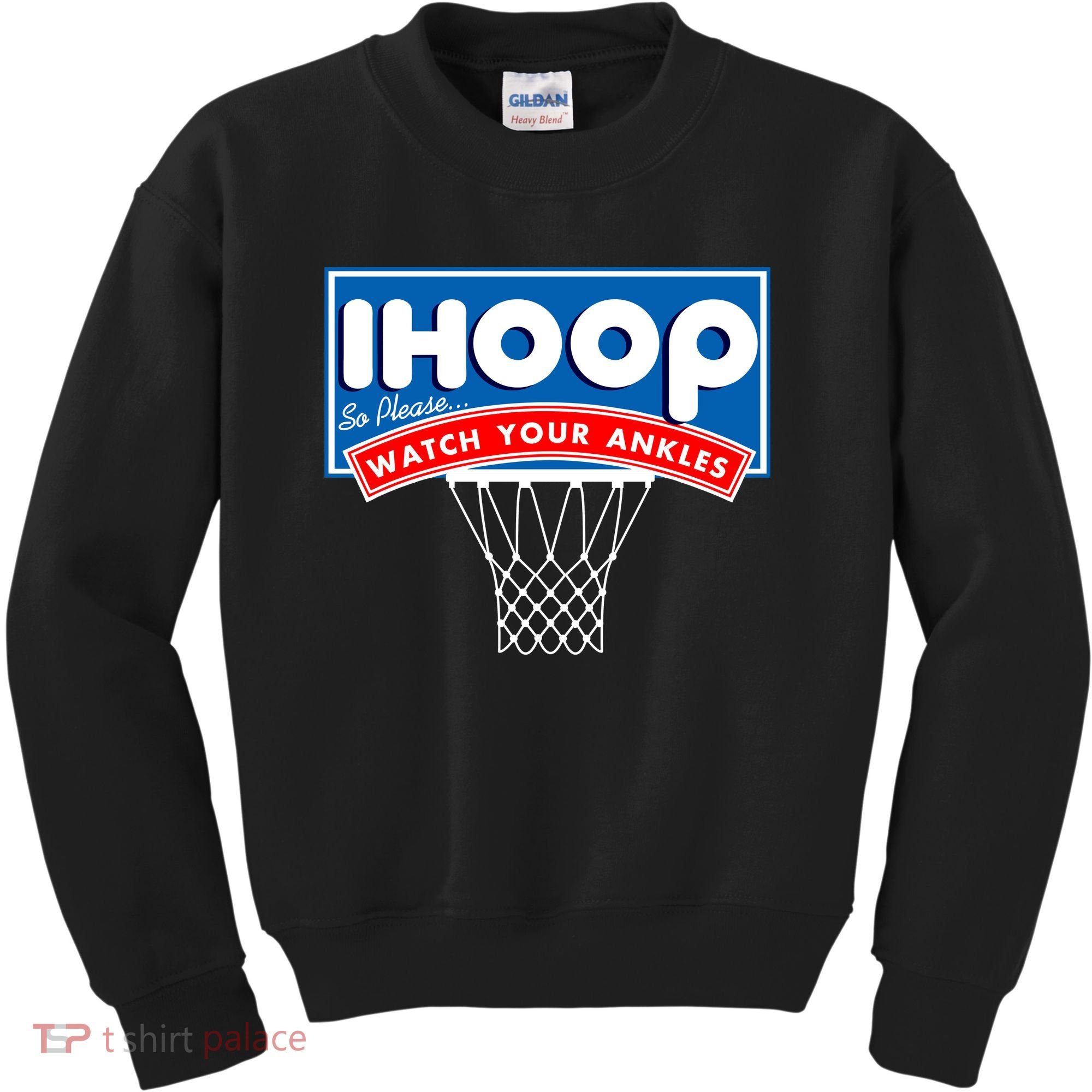 Ihoop I Hoop So Please Watch Your Ankles Classic Logo Kids Sweatshirt
