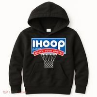 Ihoop I Hoop So Please Watch Your Ankles Classic Logo Kids Hoodie thumb 0