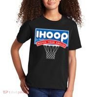 Ihoop I Hoop So Please Watch Your Ankles Classic Logo Kids T-Shirt thumb 2