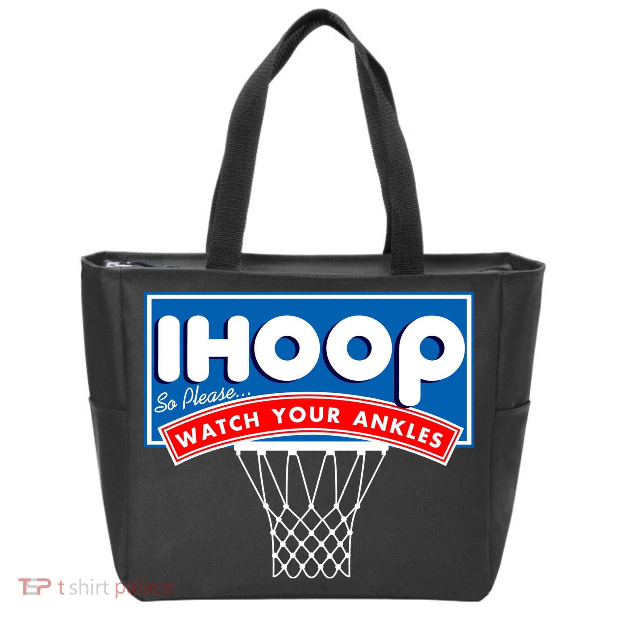 Ihoop I Hoop So Please Watch Your Ankles Classic Logo Tote Bag