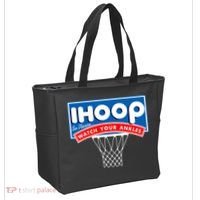 Ihoop I Hoop So Please Watch Your Ankles Classic Logo Tote Bag thumb 2