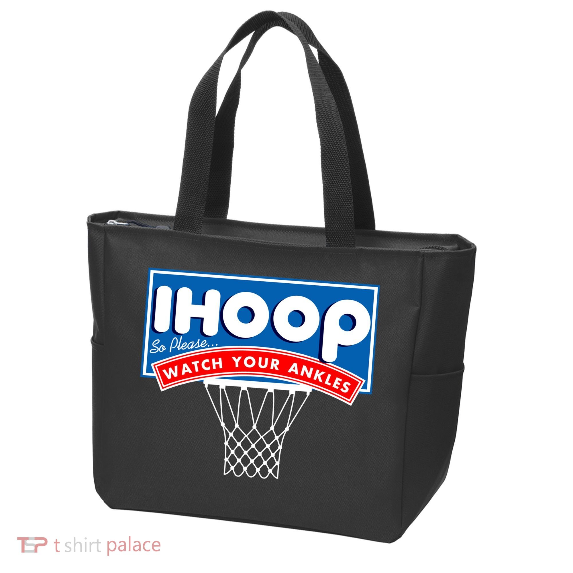 Ihoop I Hoop So Please Watch Your Ankles Classic Logo Tote Bag