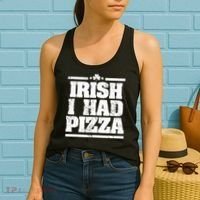 Irish I Had Another Pizza St St Patricks Day Women's Tank Top thumb 2