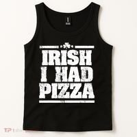 Irish I Had Another Pizza St St Patricks Day Tank Top thumb 2