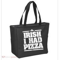 Irish I Had Another Pizza St St Patricks Day Tote Bag thumb 2