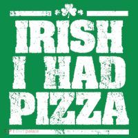 Irish I Had Another Pizza St St Patricks Day Button thumb 1