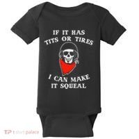 If It Has Tits Or Tires I Can Make It Squeal Funny Baby Bodysuit thumb 0