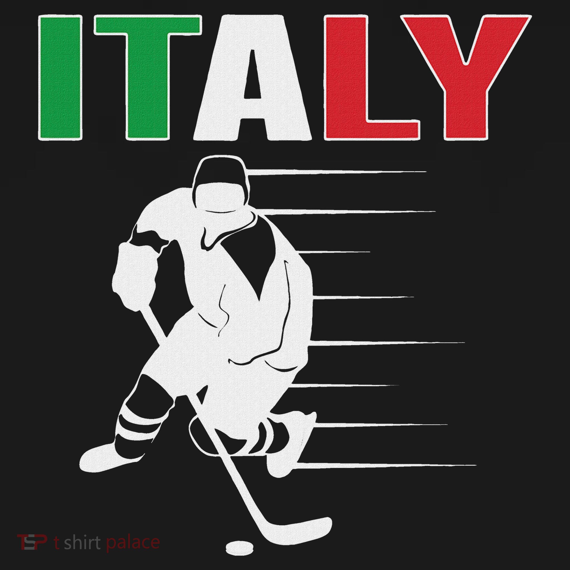 Italy Ice Hockey Fans Jersey Italian Hockey Team Supporter T-Shirt