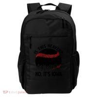 Is It Heaven No It's Iowa Baseball Lover Backpack thumb 0