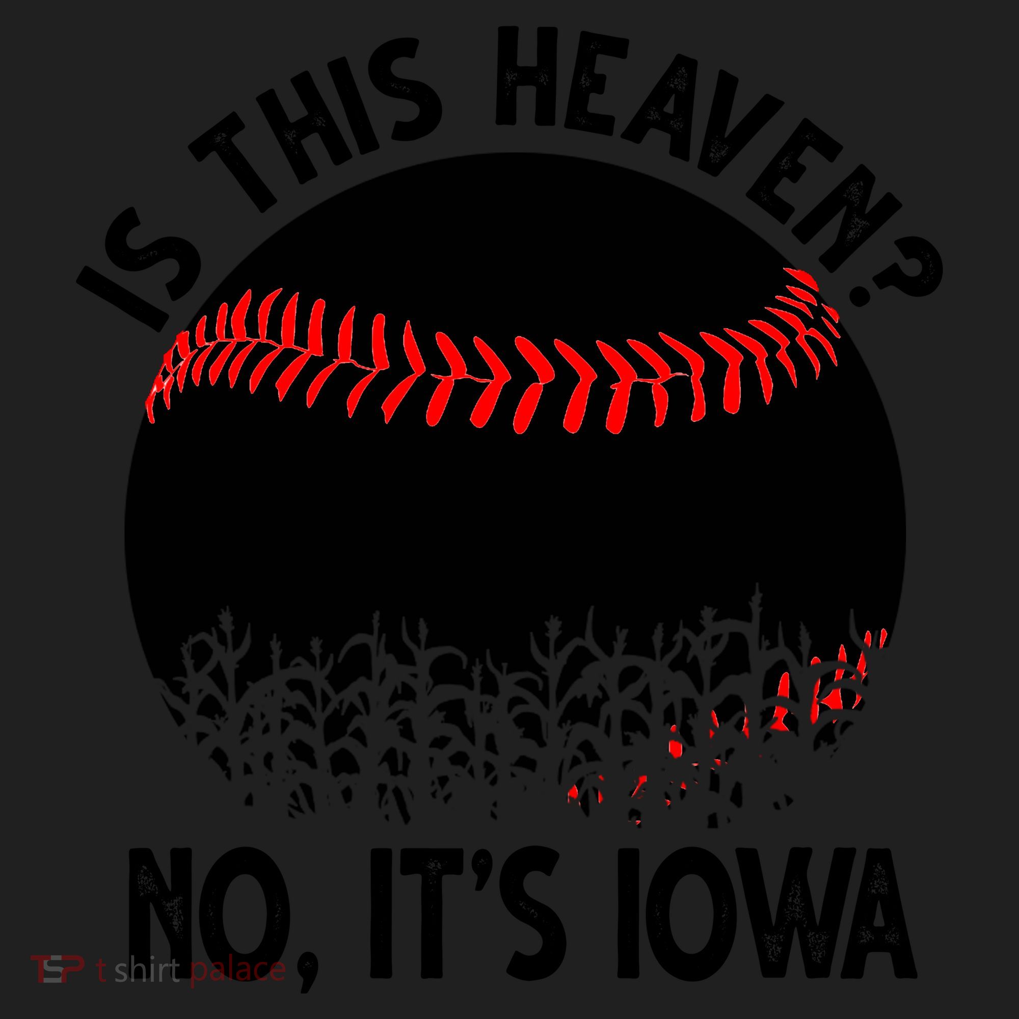 Is It Heaven No It's Iowa Baseball Lover Hat