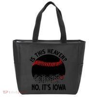 Is It Heaven No It's Iowa Baseball Lover Tote Bag thumb 0