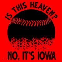Is It Heaven No It's Iowa Baseball Lover Santa Hat thumb 1