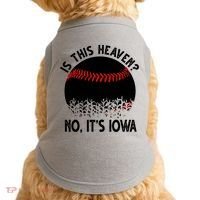Is It Heaven No It's Iowa Baseball Lover Doggie Tank thumb 0