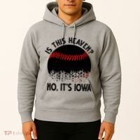 Is It Heaven No It's Iowa Baseball Lover Hoodie thumb 2