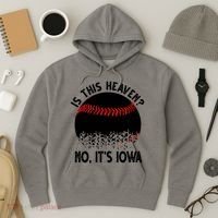 Is It Heaven No It's Iowa Baseball Lover Hoodie thumb 3