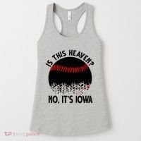 Is It Heaven No It's Iowa Baseball Lover Women's Tank Top thumb 0