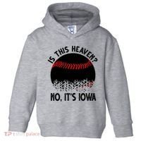 Is It Heaven No It's Iowa Baseball Lover Toddler Hoodie thumb 0
