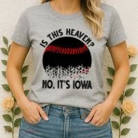 Is It Heaven No It's Iowa Baseball Lover Women's T-Shirt thumb 2