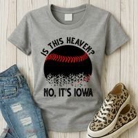 Is It Heaven No It's Iowa Baseball Lover Women's T-Shirt thumb 3