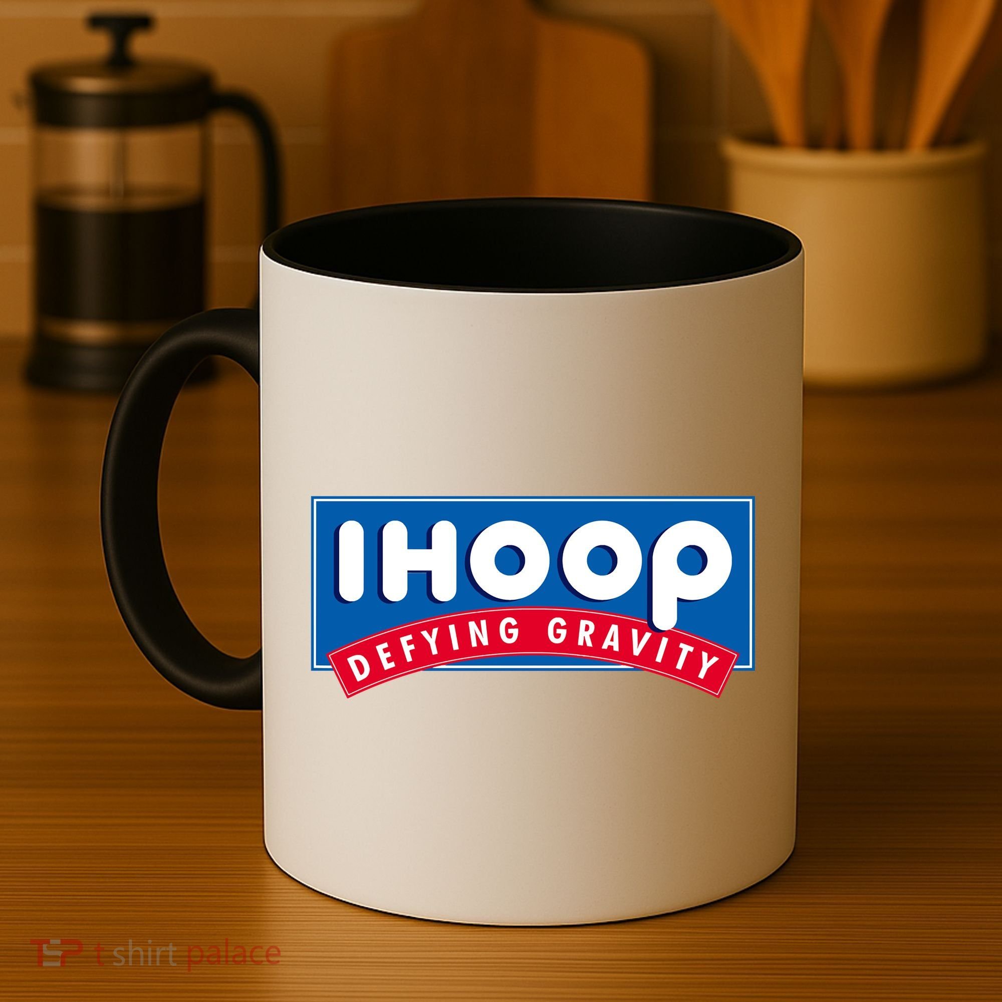 Ihoop I Hoop Defying Gravity Basketball & Basketballer Coffee Mug
