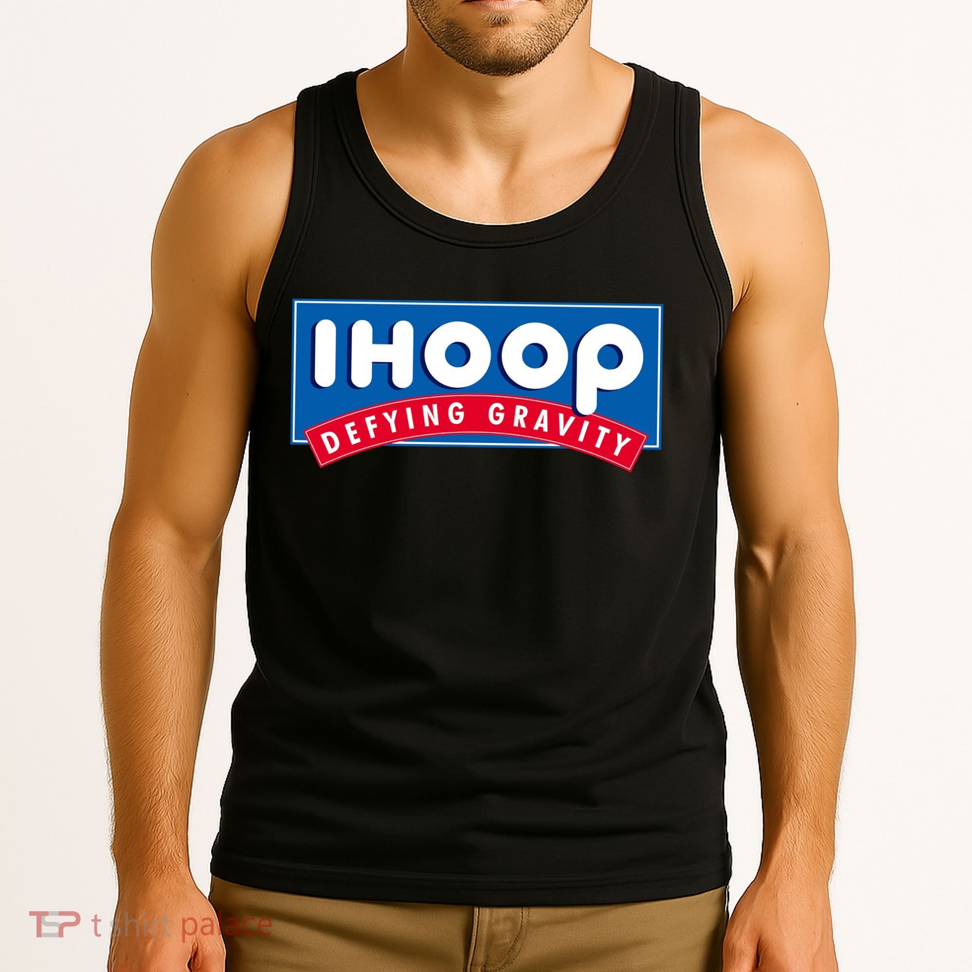 Ihoop I Hoop Defying Gravity Basketball & Basketballer Tank Top