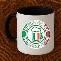 Irish Italian Ing Team Italy Flag St Patrick Humor Gift Cool Gift Coffee Mug thumb 2