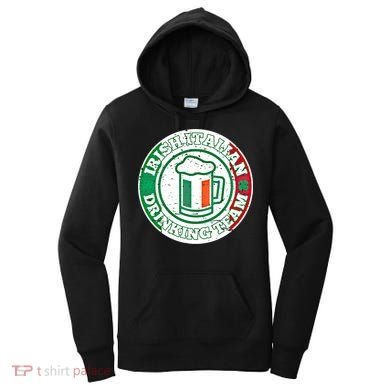 Irish Italian Ing Team Italy Flag St Patrick Humor Gift Cool Gift Women's Hoodie