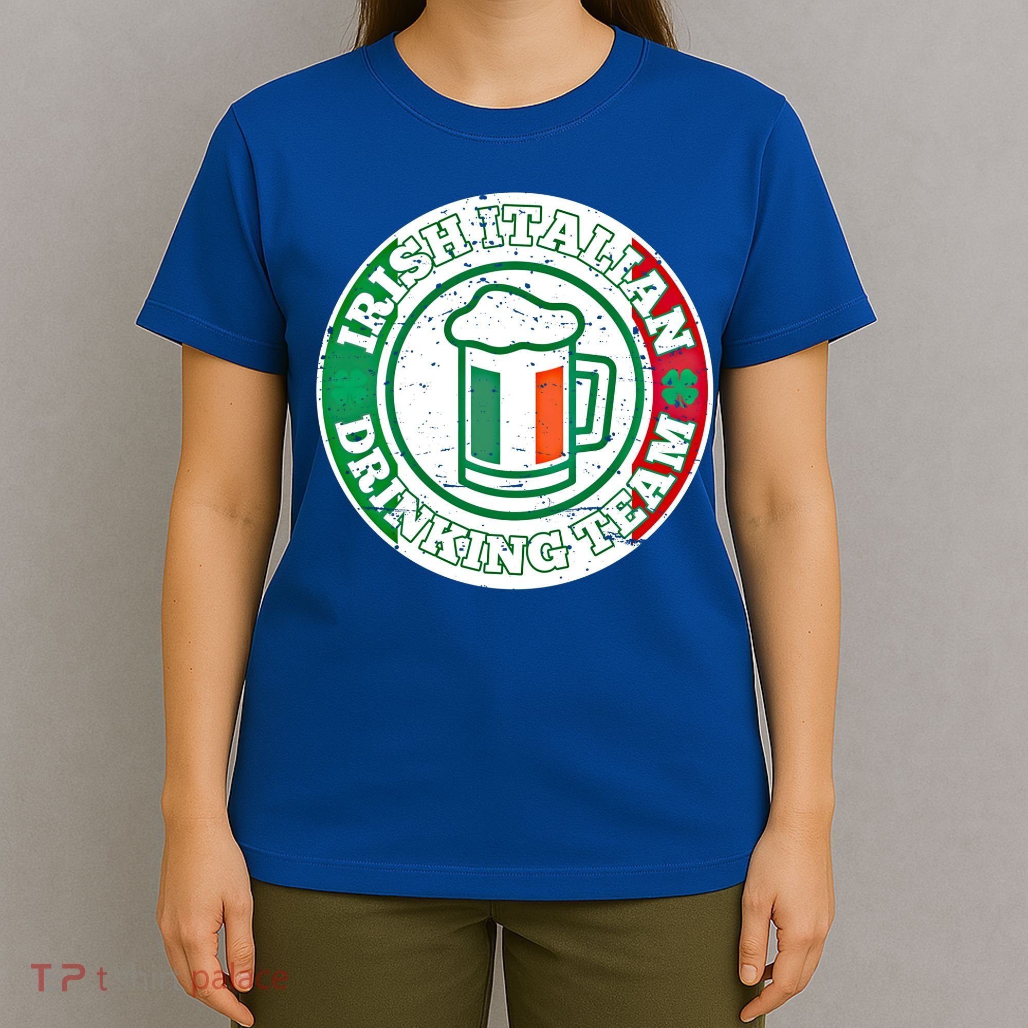 Irish Italian Ing Team Italy Flag St Patrick Humor Gift Cool Gift T-Shirt