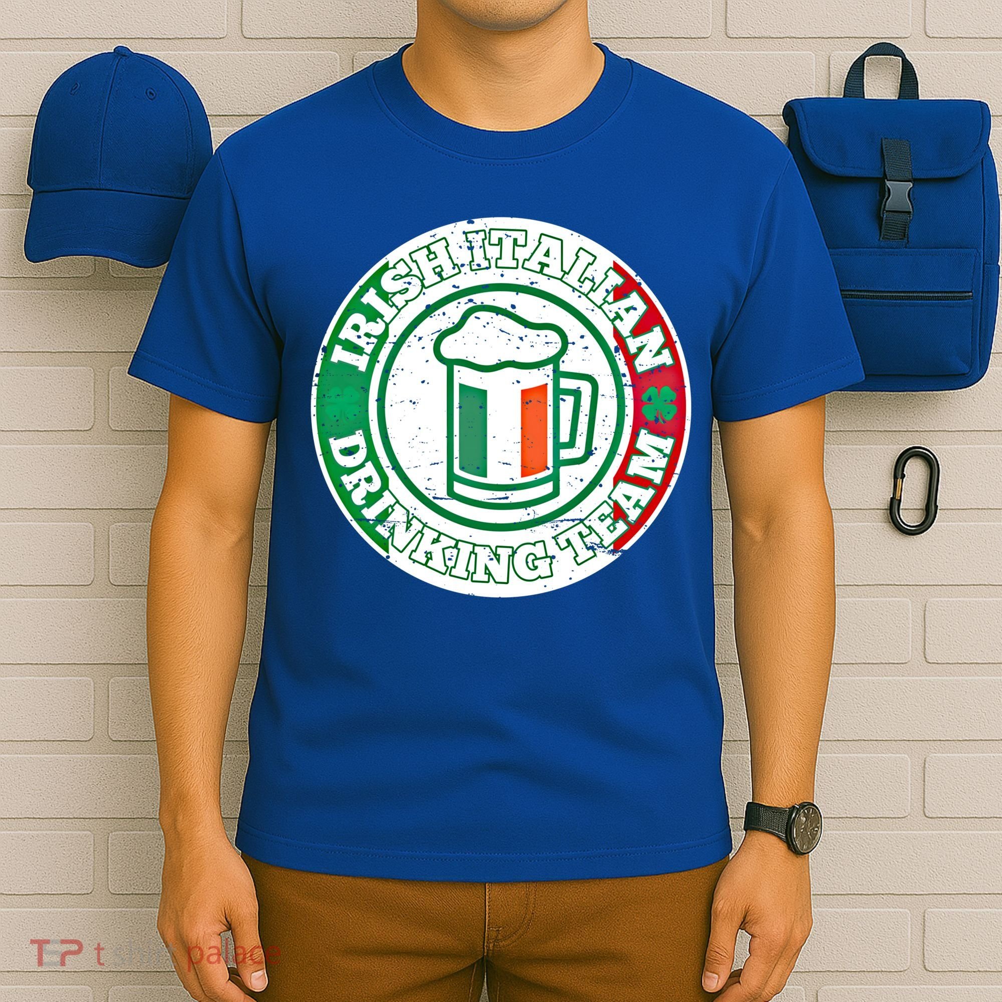Irish Italian Ing Team Italy Flag St Patrick Humor Gift Cool Gift T-Shirt