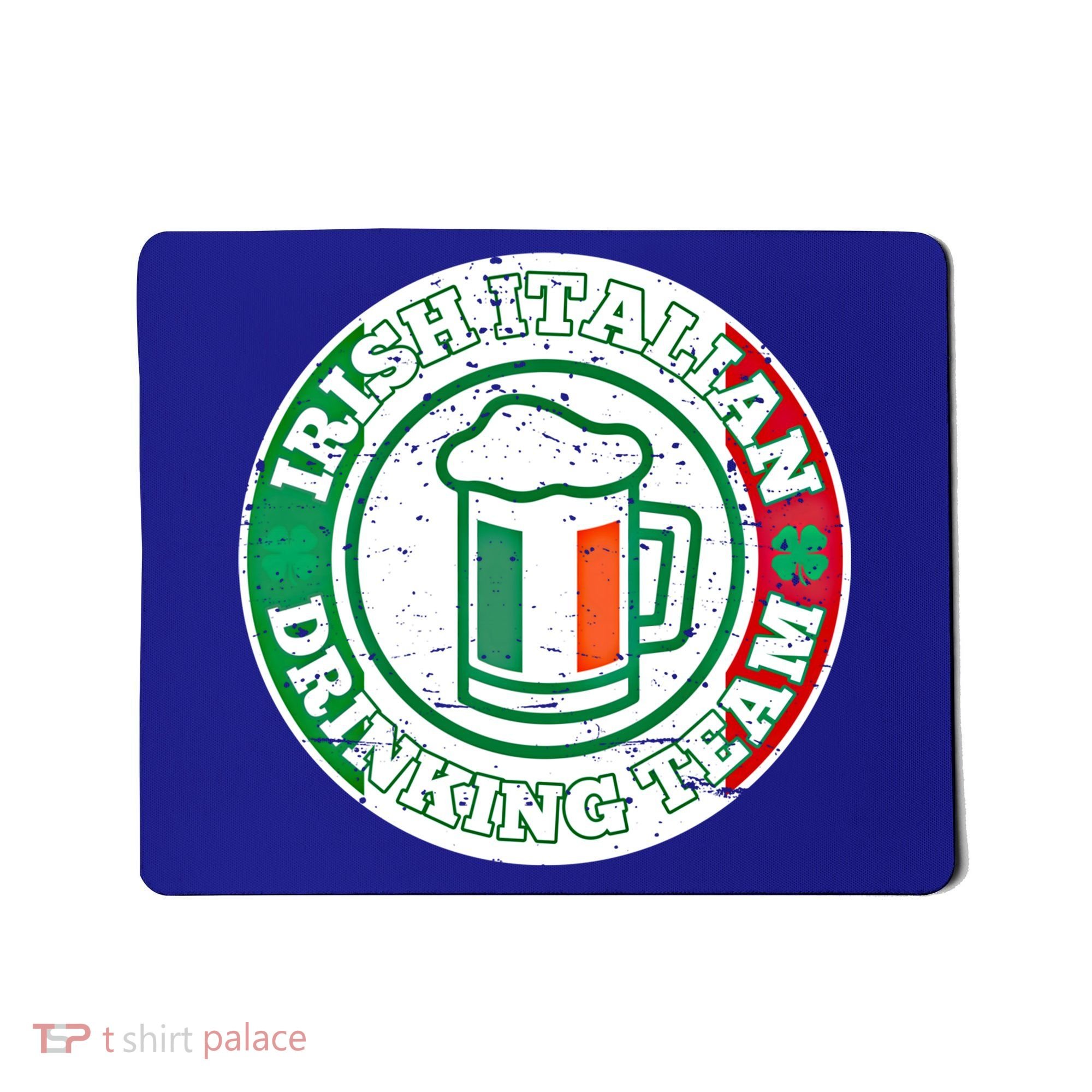 Irish Italian Ing Team Italy Flag St Patrick Humor Gift Cool Gift Mousepad