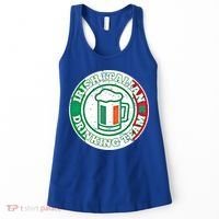 Irish Italian Ing Team Italy Flag St Patrick Humor Gift Cool Gift Women's Tank Top thumb 0