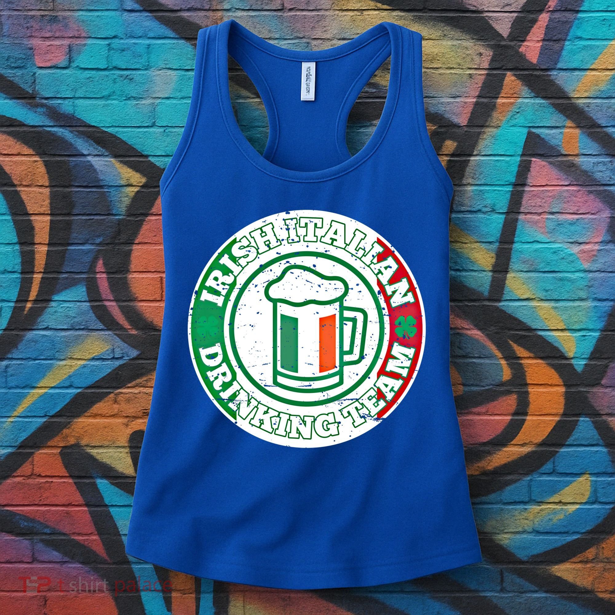 Irish Italian Ing Team Italy Flag St Patrick Humor Gift Cool Gift Women's Tank Top