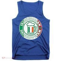 Irish Italian Ing Team Italy Flag St Patrick Humor Gift Cool Gift Tank Top thumb 0
