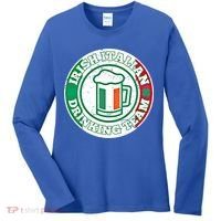Irish Italian Ing Team Italy Flag St Patrick Humor Gift Cool Gift Women's Long Sleeve Shirt thumb 0