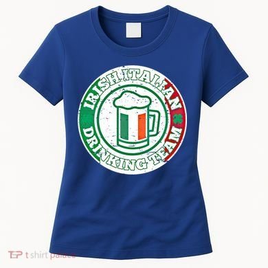 Irish Italian Ing Team Italy Flag St Patrick Humor Gift Cool Gift Women's T-Shirt
